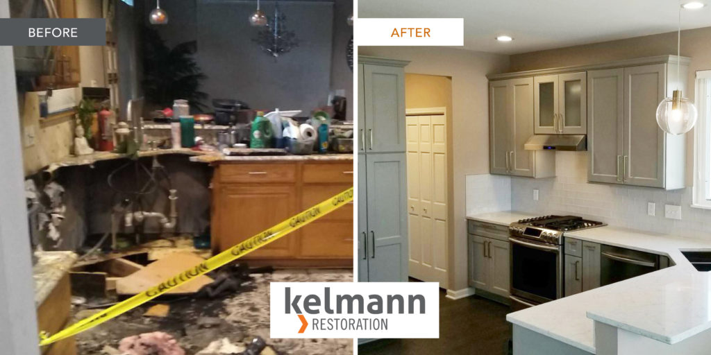 Waukesha Dishwasher Fire Before and Afters